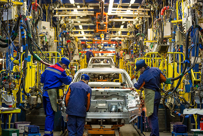 Экскурсия по заводу General Motors в Санкт-Петербурге