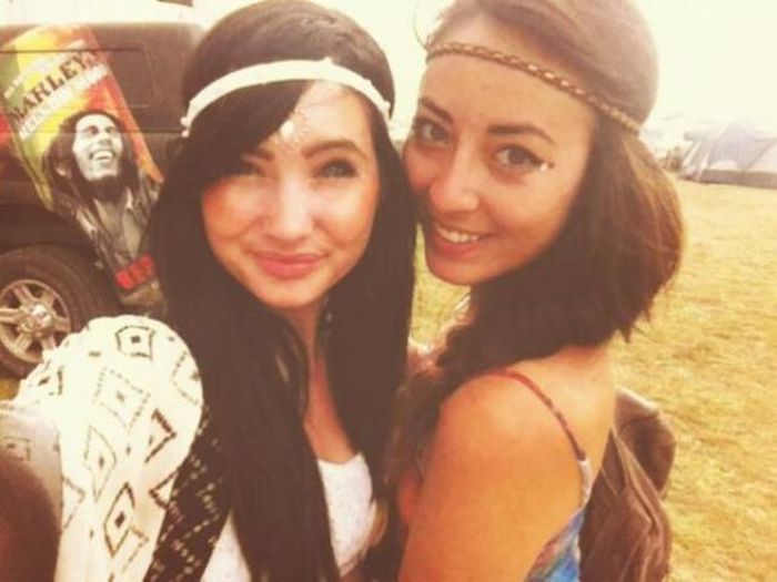 Девушки с рейв феста в Мичигане