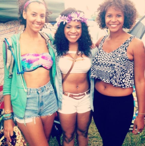 Девушки с рейв феста в Мичигане