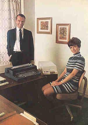 Ретро офисные работницы (60 фото)