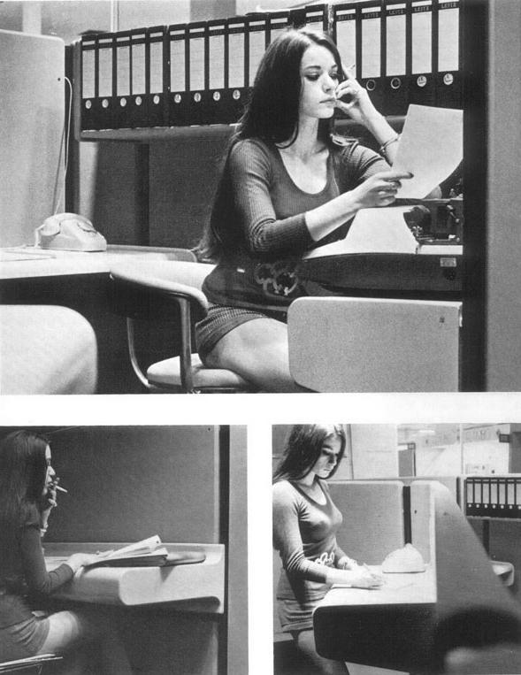 Ретро офисные работницы (60 фото)