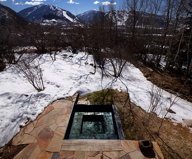 Новая жизнь тридцатилетнего шале в горах Аспена, США (24 фото)