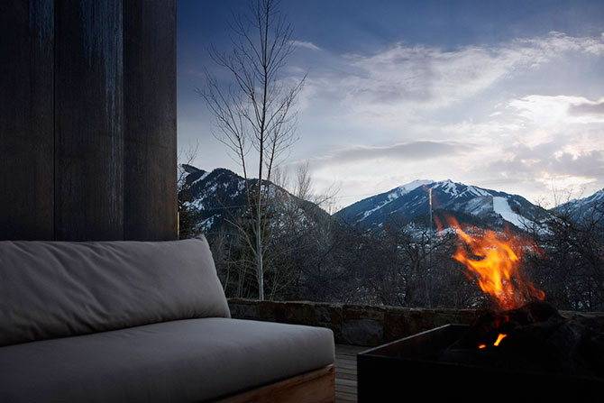 Новая жизнь тридцатилетнего шале в горах Аспена, США (24 фото)