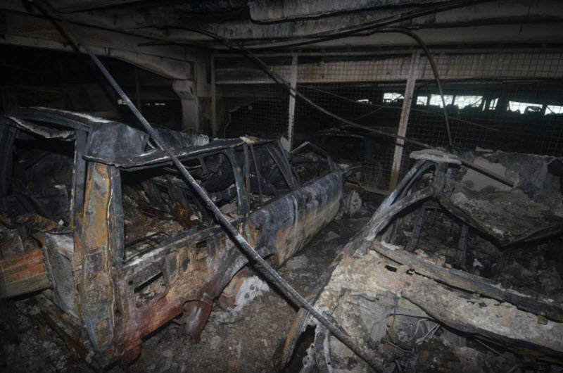 До 1600 автомобилей сожжены до тла на многоэтажной парковке в Ливерпуле