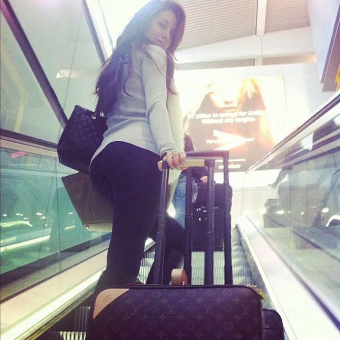 Стройные девушки в лосинах (50 фото)