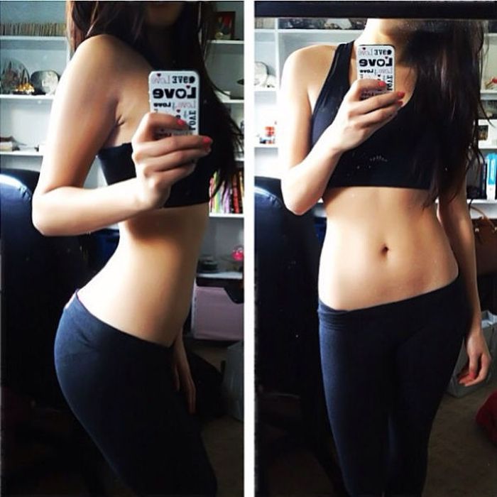 Стройные девушки в лосинах (50 фото)