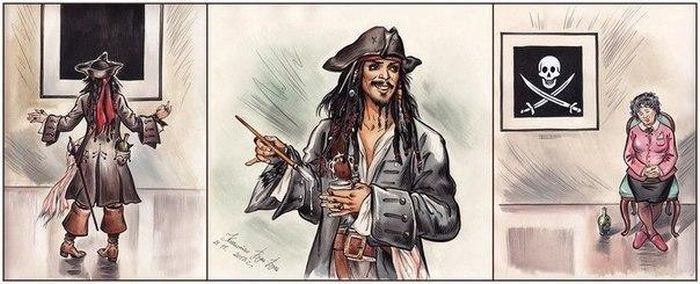 Смешные комиксы