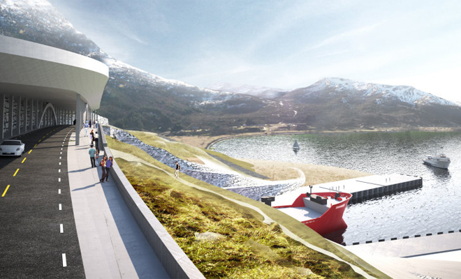 Уникальный проект тоннеля для кораблей в Норвегии