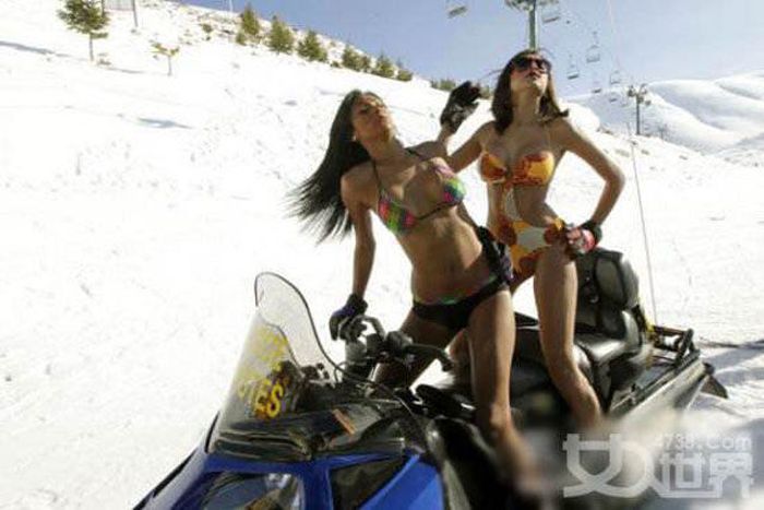 Зимние девушки (75 фото)