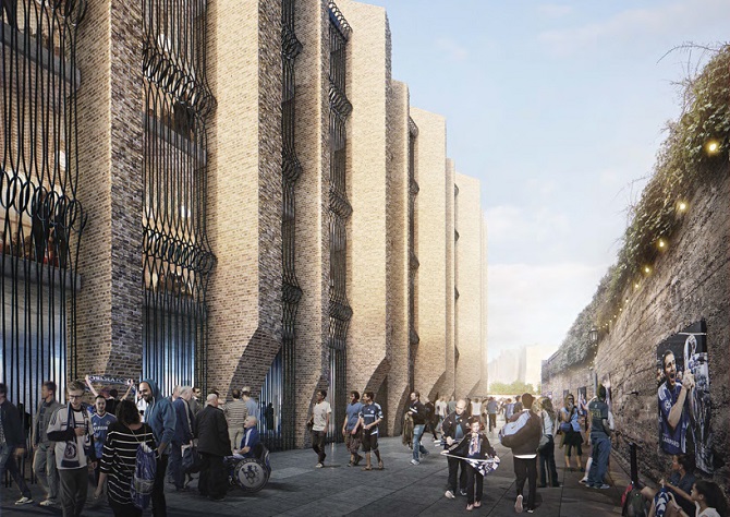 Дизайн нового стадиона для футбольного клуба Chelsea