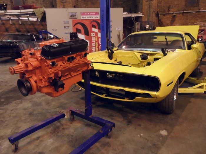 Фотоотчет о восстановлении мускул кара Plymouth Barracuda 1970 года
