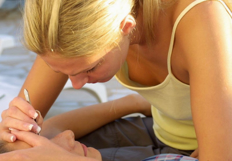 Засветы девушек