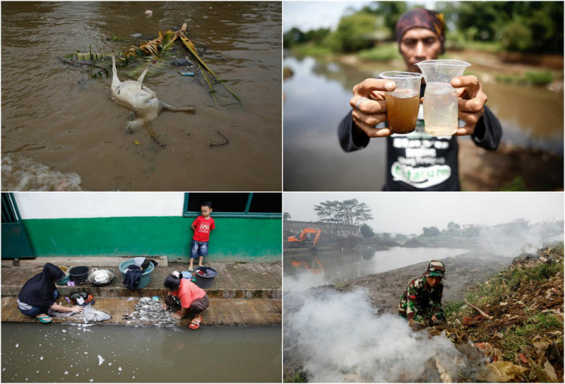 Правительство Индонезии собирается очистить самую грязную реку