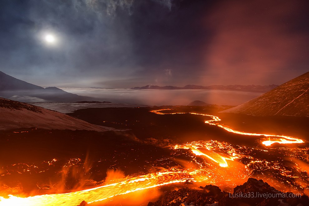 Извержение вулкана Толбачик на Камчатке. Часть 2