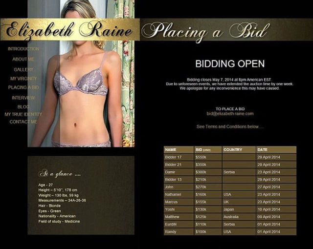 Выставила девственность на аукцион (19 фото)