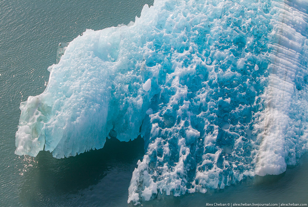 Ледник Хаббард на Аляске