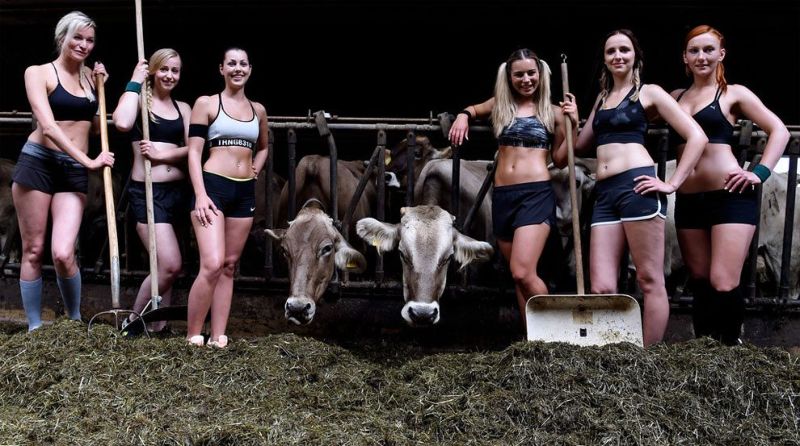 Упругие жены баварских и австрийских фермеров