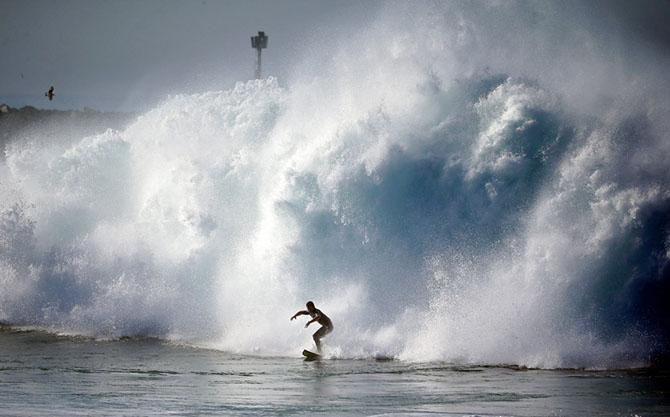 Огромные волны Калифорнии