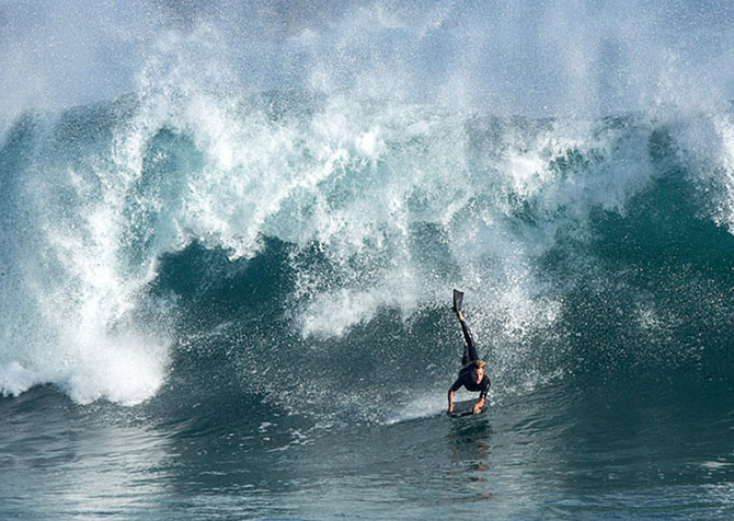 Огромные волны Калифорнии