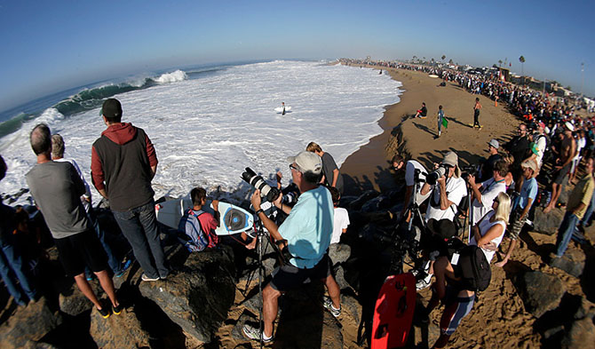 Огромные волны Калифорнии