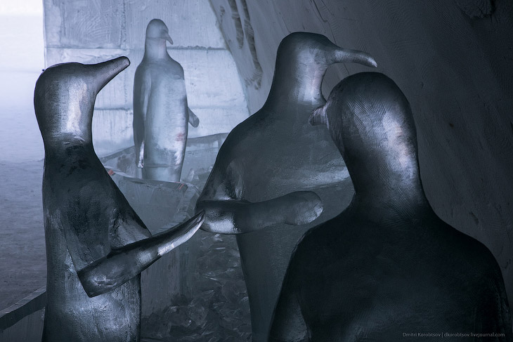 Снежный замок в Лапландии