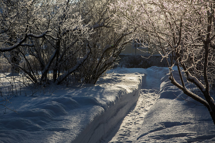 Снежный замок в Лапландии