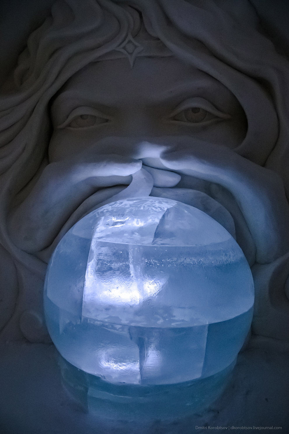 Снежный замок в Лапландии