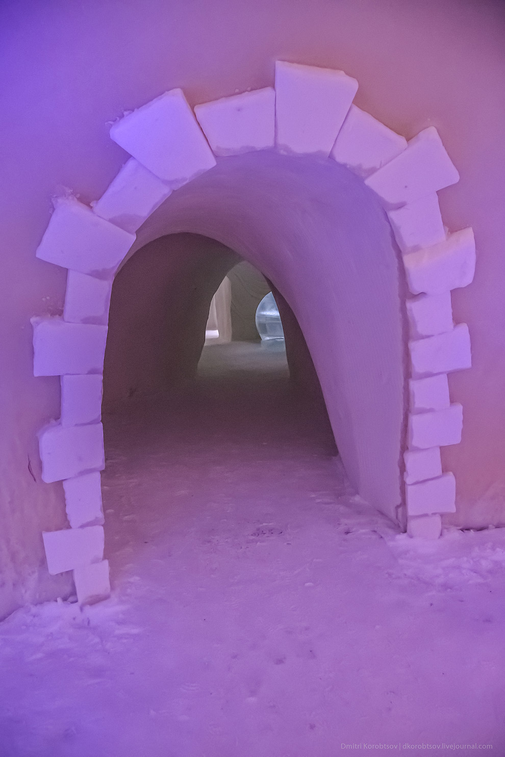 Снежный замок в Лапландии