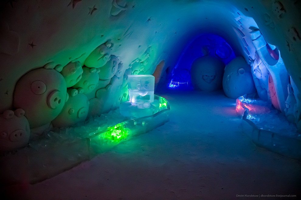 Снежный замок в Лапландии