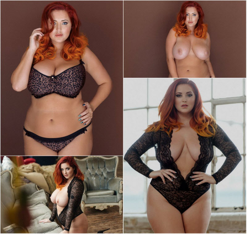 Люси Коллетт в фотосессии топлес