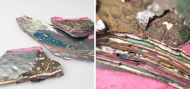 30-летний слой граффити на стене