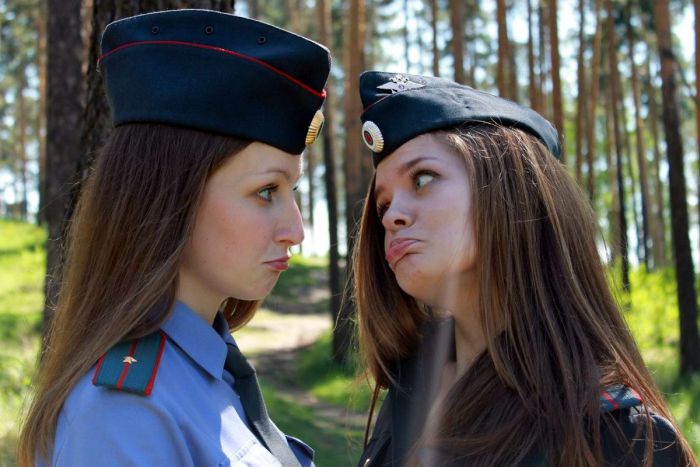 Очаровательные сотрудницы МВД России