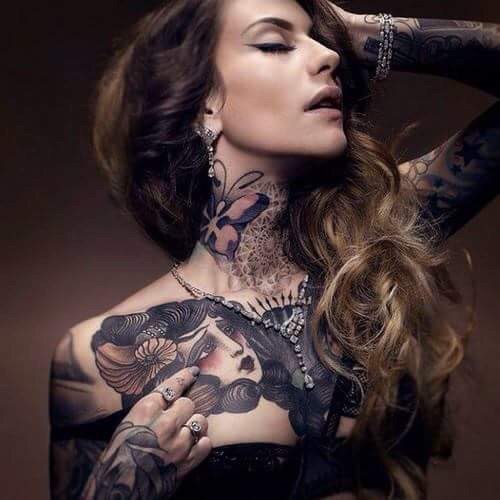 Тату- лучшее украшение стройных девушек