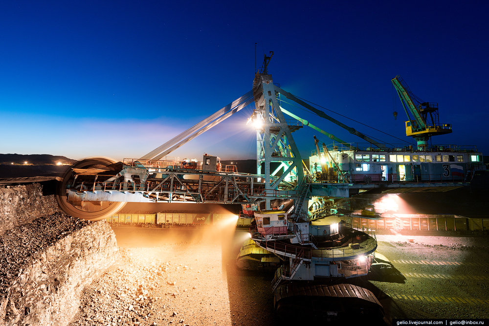 Самый крупный угольный разрез в России