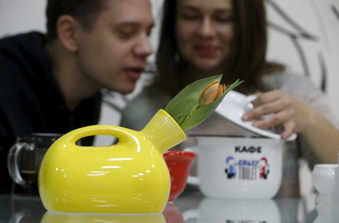 Кафе «Сумасшедший туалет» на Арбате