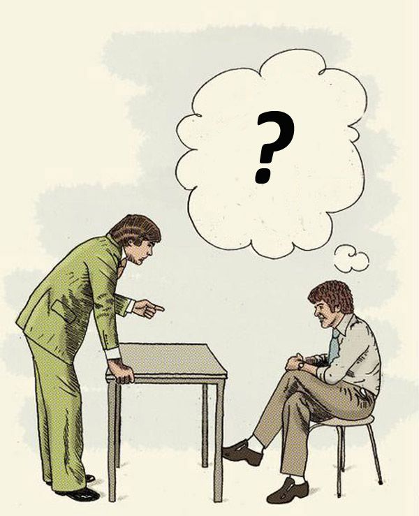 О чём думает подчинённый когда его ругает начальник