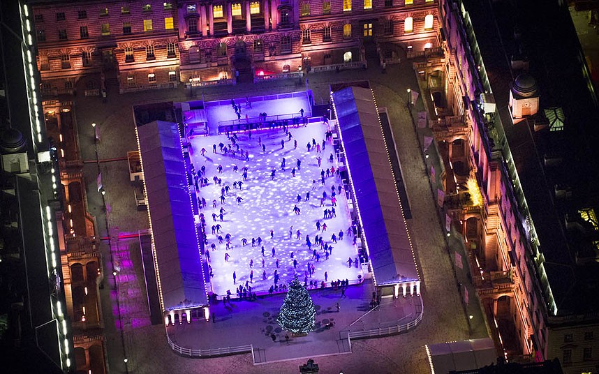 Ночной Лондон с высоты Ночной Лондон с высоты