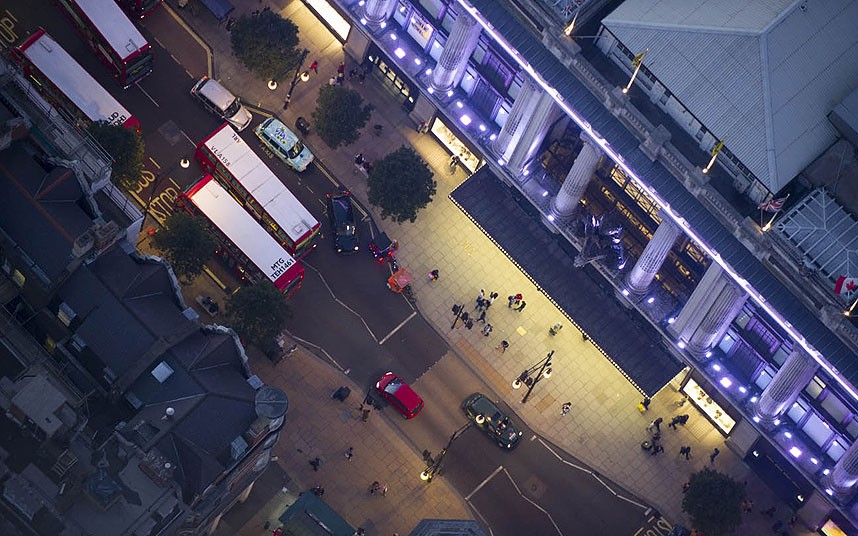 Ночной Лондон с высоты Ночной Лондон с высоты