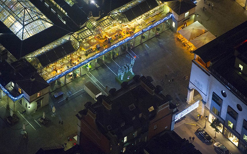 Ночной Лондон с высоты Ночной Лондон с высоты