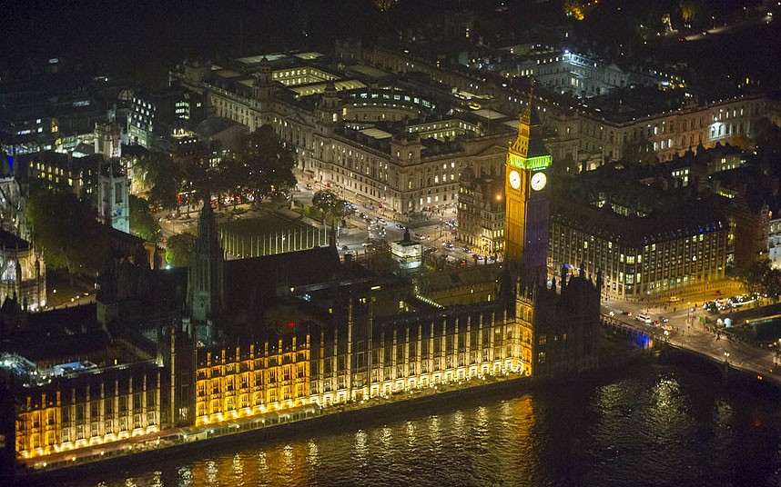 Ночной Лондон с высоты Ночной Лондон с высоты