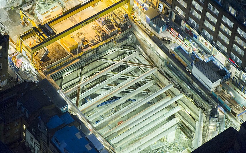 Ночной Лондон с высоты Ночной Лондон с высоты