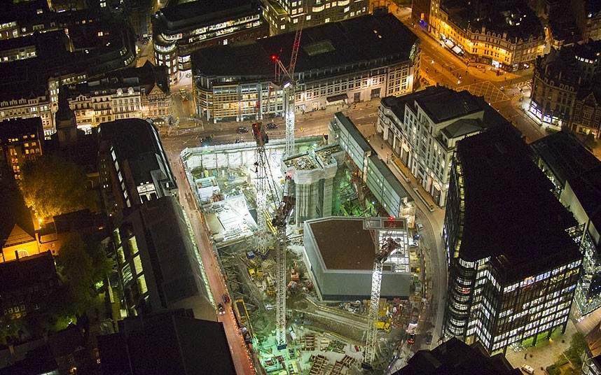 Ночной Лондон с высоты Ночной Лондон с высоты