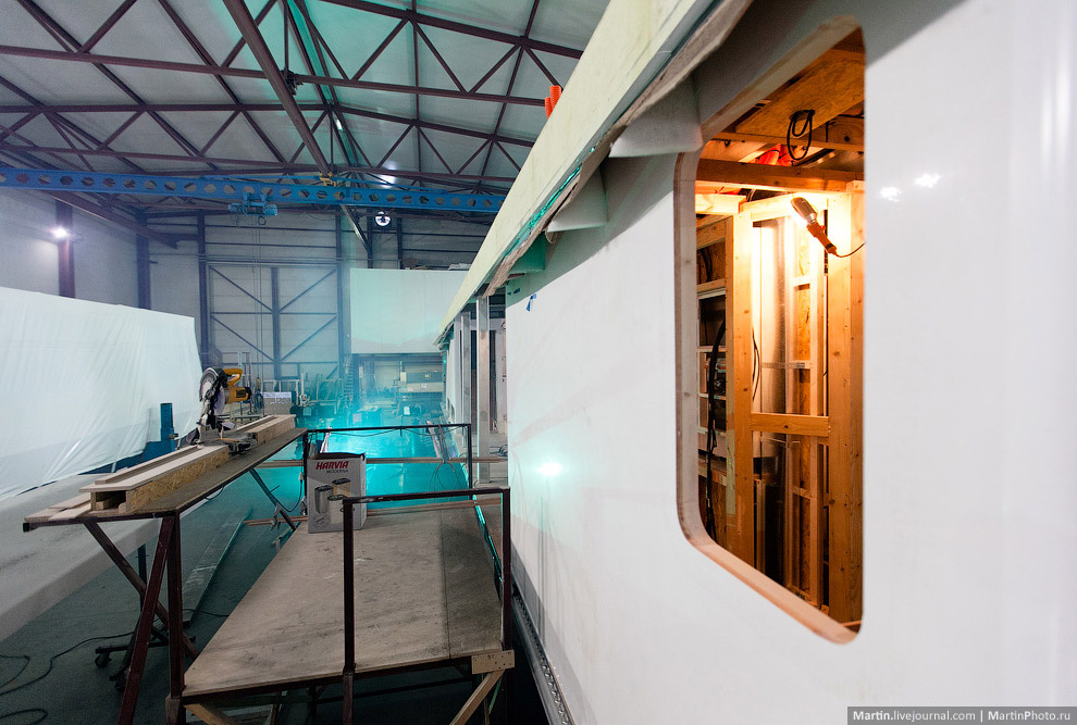 Единственное в России производство плавучих домов