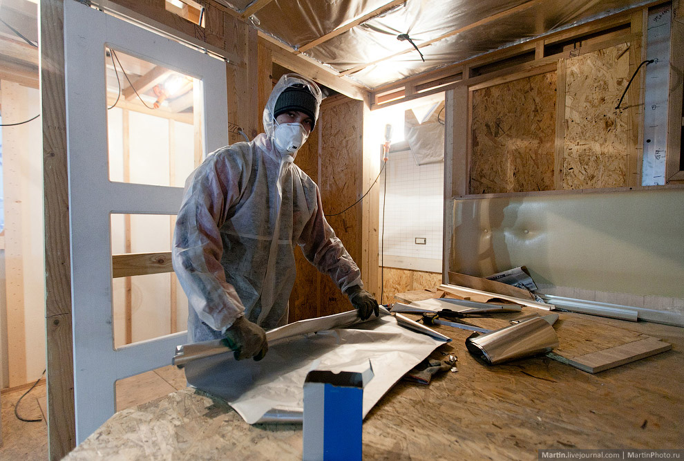 Единственное в России производство плавучих домов