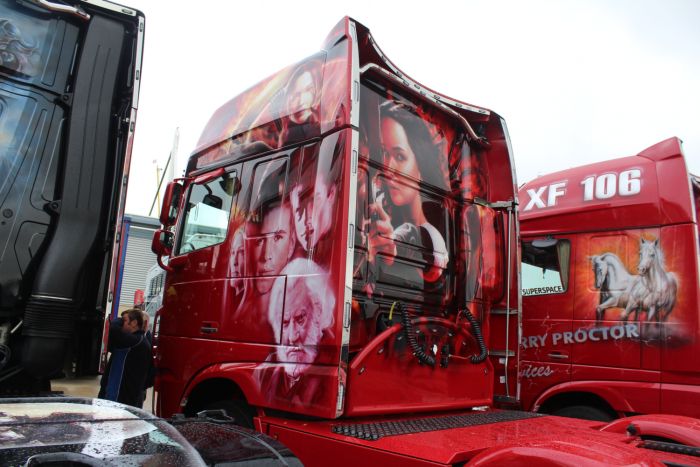 Аэрография на тягачах