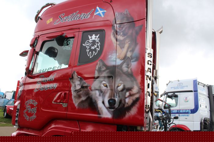 Аэрография на тягачах