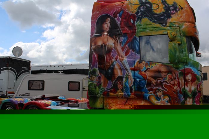 Аэрография на тягачах