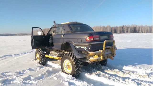 Симбиоз Волги-3110 и ГАЗ-66 – неубиваемый внедорожник