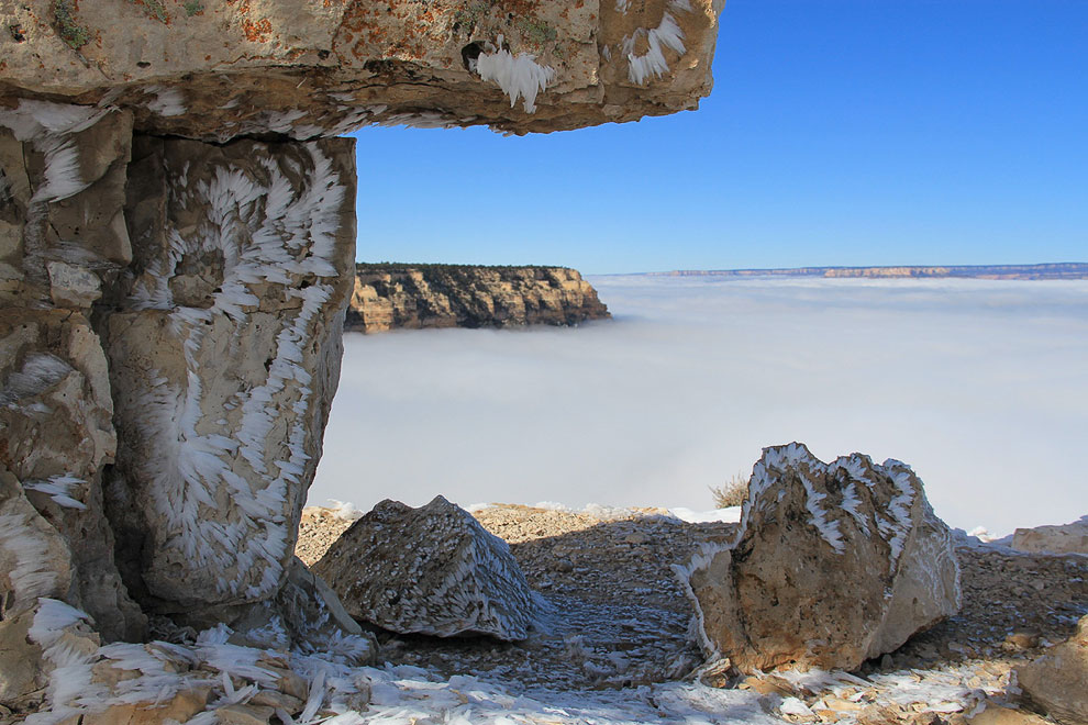 Море облаков в Большом каньоне