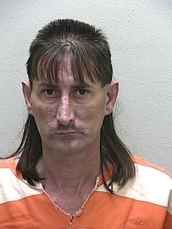 Магшоты преступников со странными прическами